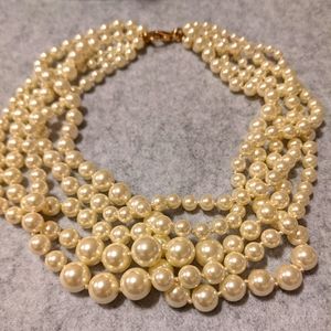 JCrew multi strand pearl necklace